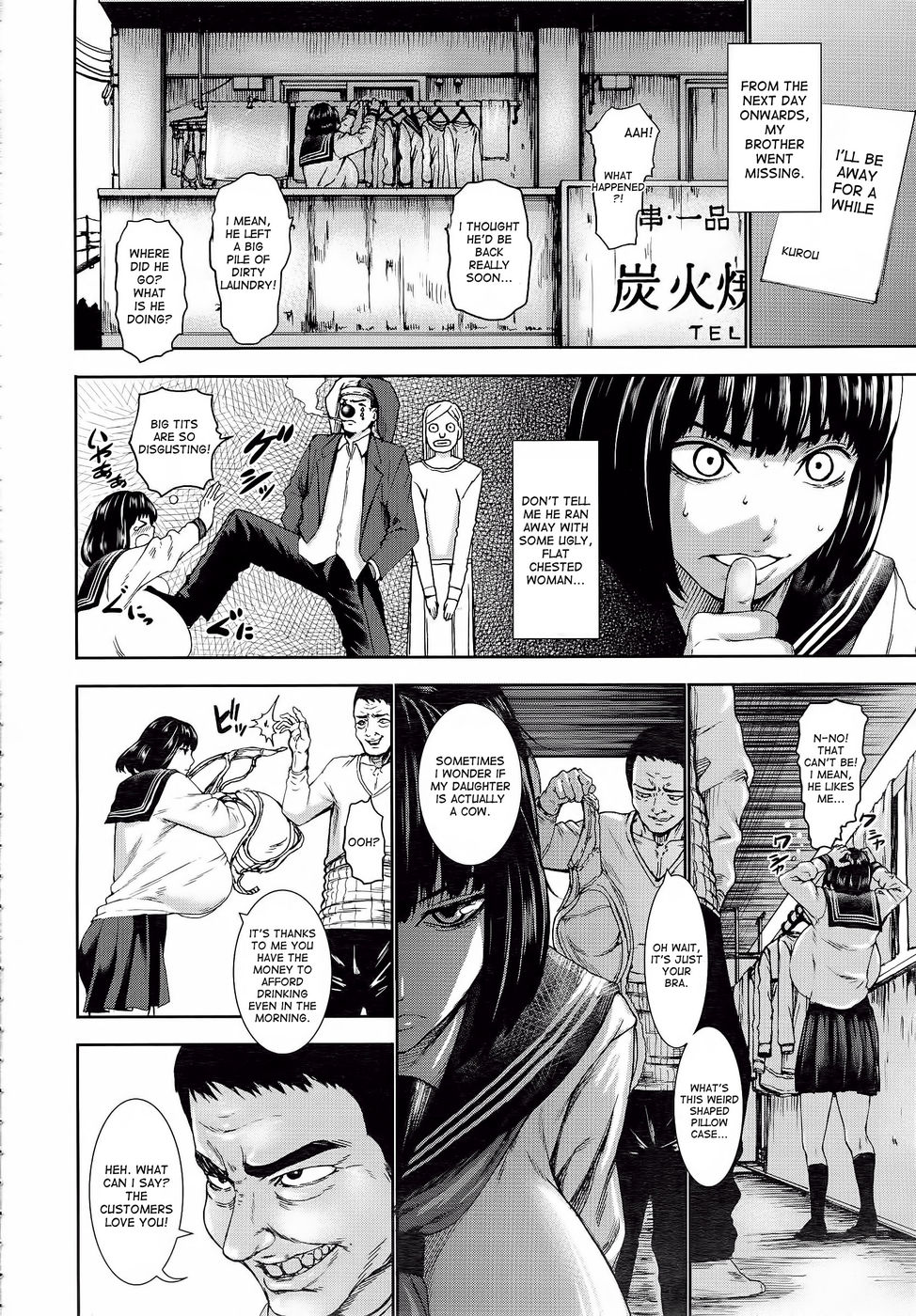 Hentai Manga Comic-Black Snow - The Depraved Cow-milking Hell-Chapter 2-6